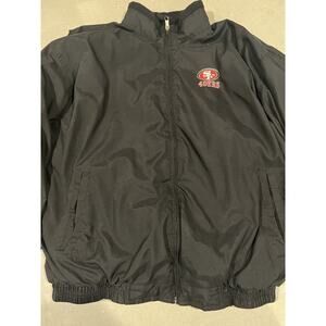 49ers Antigua Jacket Black 2XL Vintage